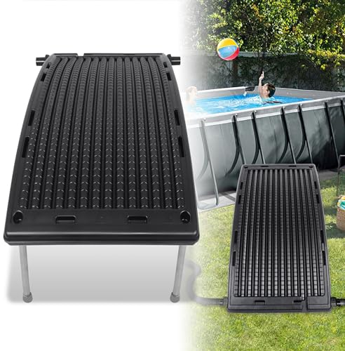 LARS360 Poolheizung Sonnenkollektor 65 x 111,5 cm, Schwimmbadheizung Warmwasser Heizung Solarheizung für Pools Schwimmbad (Typ Gebogene)
