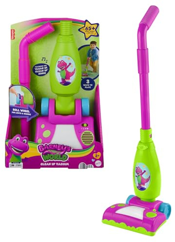 Barney’s World Toddler Toy Clean Up Vacuum Electronic Push Along, Lights Music & Games for Preschool Kids Ages 2+ Years