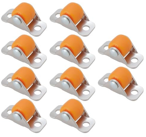 SG Store 10 Ruedas Pequeñas Fijas Ruedas Direccionales Fijas Ruedas Lineales Pequeñas para Muebles para Estantes Mesas Bancos de Trabajo Sillas