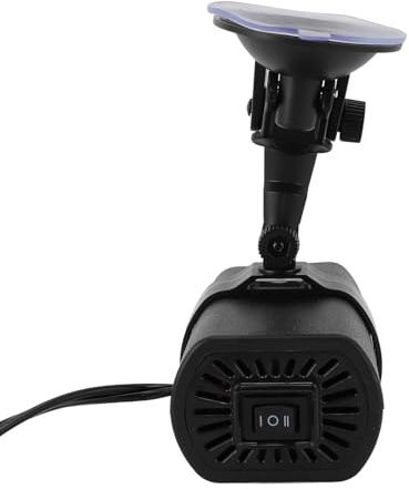 Debroster Defogger - Ventilador calefactor para coche, 200 W, 12 V, calentamiento rápido, con base de ventosa, para conducción de invierno, color negro
