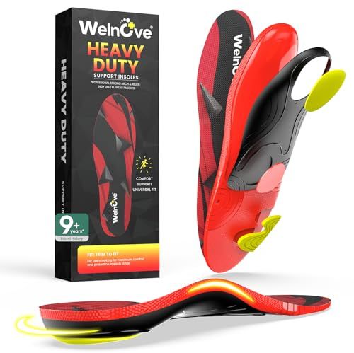 Plantillas Fascitis Plantar para Hombre y Mujer Plantillas Ortopédicas para Trabajo Pies Planos y Dolor de Pies (S-W: 37-39-25.5CM)