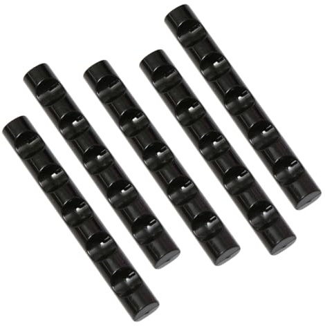 TOPBATHY 5 pièces Support pour Pinceaux Nail Art Noir Rangement Portable pour Stylo Vernis Ongles Support Pratique pour Accessoires Nail Art et Outils UV Gel