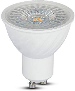 V-TA Lampadina LED 6.5W, Faretto Spotlight Chip Samsung Pro Attacco Gu10, Colore luce Bianco Naturale (4000K), 1 pezzo