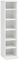 Wohnling CD-Regal WL5.836 Holz 21x90x20 cm Offenes Bücherregal Schmal, CD Aufbewahrung Klein, Design Nischenregal Weiß, Standregal 6 Fächer Offen, CD Holzregal Weiss, Stehregal Modern