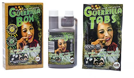 Weedness BioTabs Guerilla Kit de démarrage – Engrais naturel Grow liquide pour orchidées bio, bonsaï