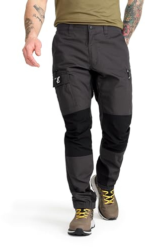 RevolutionRace Nordwand Pants, Pantaloni da Uomo, durevoli per Trekking e Altre attività all'Aria Aperta, Anthracite, L