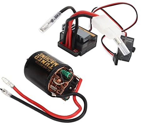 RC borstmotor, stor torsion, lågt ljud, flera skydd, RC borstmotor, ESC kit för fjärrstyrda båtar (35T)
