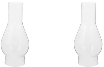 UKCOCO Oil Lamp Chimney Glass Lampshade Replacement for Kerosene Lamp |