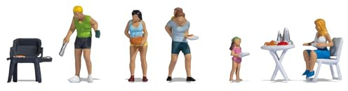 Noch® Set di Personaggi H0 in plastica per modellismo e diorami, Fai da Te o Fai da Te