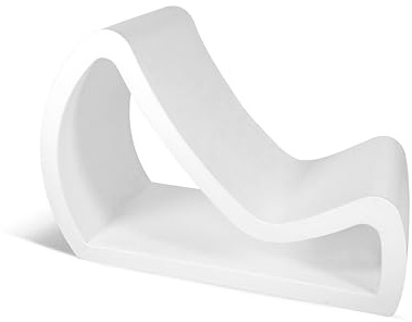 Kloris Gartenliege Chaise Longue Relax Polyethylen cm 122 x 58 Farbe Weiß Modell Fusion Made in Italy