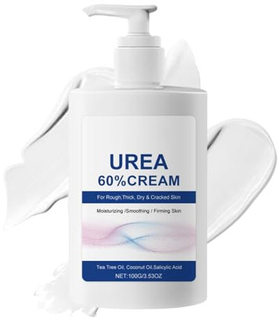 60% Urea Creme - Hornhautentferner Creme, Urea Fußcreme für Rissige und Trockene Haut - Feuchtigkeit Fusscreme für Hände und Fusspflege, Harnstoffcreme - Maximaler Stärke Anti Hornhaut Cremes (100g)