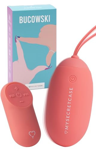 MySecretCase Sexspielzeug Vibro Ei mit Fernsteuerung - Vibration für Männer Frauen die Paare, Klitoris G Punkt Stimulator Groß Vibrator für Unterwegs, Paarvibrator mit Klitorisstimulation (Rosa)