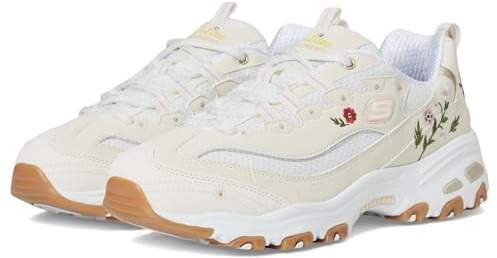 Skechers Womens D'Lites-Spring Bloom, Natural, 10 UK