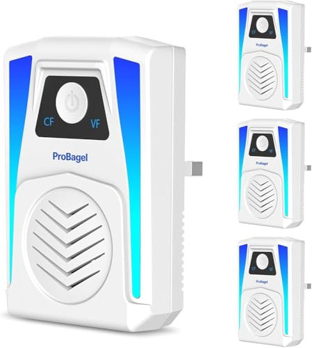Ultrasonic Pest Repeller 4PCS, Powerful Pest Repellent Plug-In, Electronic Mouse Repeller Spider Repellent Pest Control for Mice, Mosquitoes, Cockroaches, Ants, Rodent, Harmless to Human & Pets