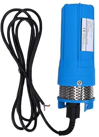YWBL-WH Pompa Sommergibile Solare per Pozzi Profondi, Motore CC Ad Alta Efficienza 96 W con Filtro in Acciaio Inossidabile 50 Mesh, per Irrigazione Dell'acqua, Allevamento di Pozzi (DC12V)