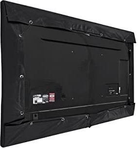 Covermates Outdoor TV Cover – Weatherproof & Water-Resistant Protection for Patio Televisions, 12-Gauge Vinyl, Locking Drawcord, All-Weather Outdoor TV Cover, 50-54 Inches, Black
