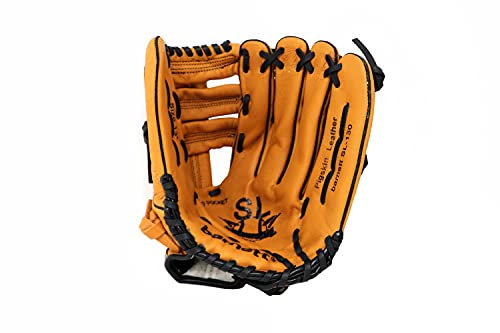 SL-130 RH braun Baseball Handschuh, Schweinsleder, Outfield, Grösse 13 (für Linkshänder, Wird an der rechten Hand getragen)