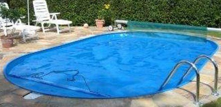 TREND OVALBECKEN Poolset Stahlwandbecken 700 x 300 x 120 cm Standfilter Edelstahlleiter TOP-Angebot