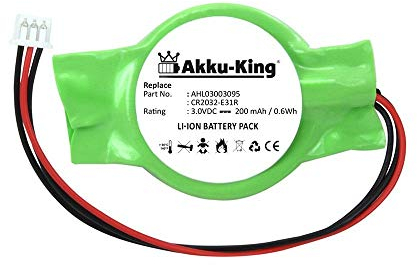 Backup, CMOS Knopfzelle kompatibel mit Dell 23.22056.001 - Li-Ion 200mAh - Inspiron 1520 1521 1720 1721, XPS 1318, M1330, M1340