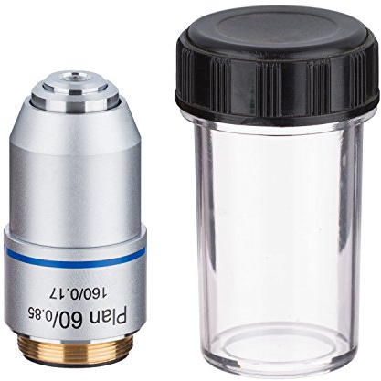 AmScope PA60X 60X Plan Achromatic Microscope Objective Lens