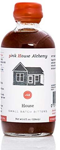 Pink House Alchemy House Bitters - 4 oz bottle of Aromatic and Handcrafted, Made for Cocktails Using All Natural, Botanicals and Fruits (House, 4 OZ)