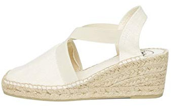Espadrille Femme en Coton - TER - Ecru, 38 EU