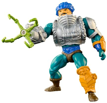Masters of the Universe Origins Toy, Rise of Snake Men Man-at-Arms Serpient Claw, Collectible Motu Figure with Accessory and Mini Comic