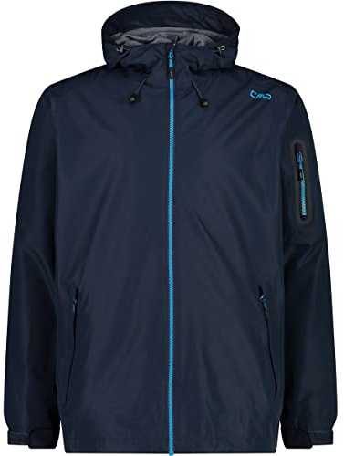 CMP - Herrenjacke mit fester Kapuze, Schwarz Blau, 52