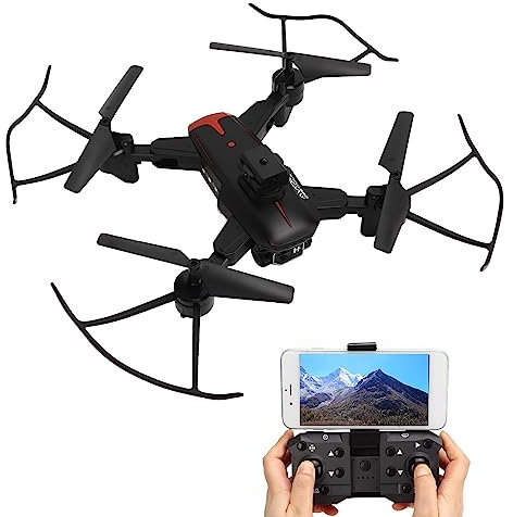 Drones avec Caméra pour Adultes, Quadricoptère RC Pliable à Double Caméra HD 4K pour Débutant, Mini Drone avec Zoom 50 X, Prise en du Retournement 3D, Maintien de