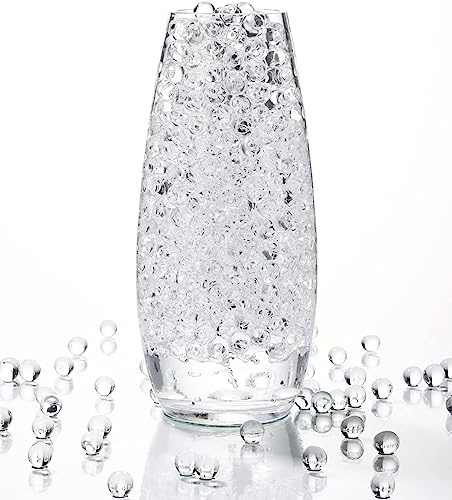 Water Beads, 80000 Pcs Clear Water Gel Jelly Beads Vase Filler Beads,Vase Fillers for Floating Pearls for Floating Candle Making,Wedding Centerpiece,Festive Floral Decoration Flower Arrangement