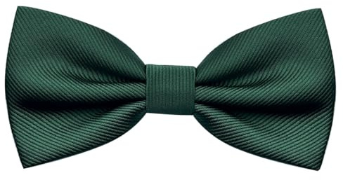 BEWDIO Dark Green Bow Ties for Boys Pre Tied Toddler Bow Tie Adjustable Kids Baby Bowties for Wedding Party (57-06)