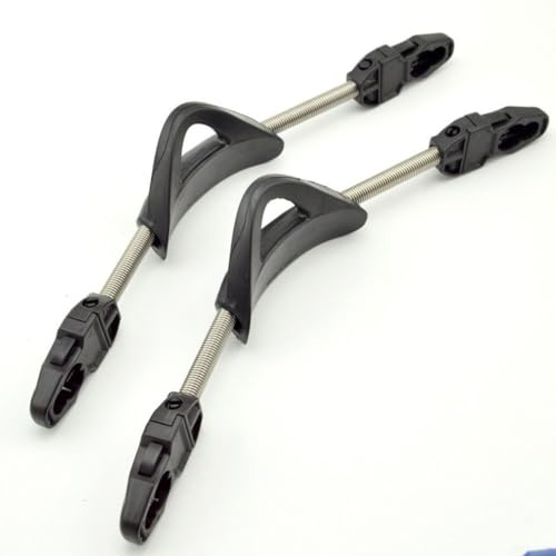 EpheyFIF 2 cinghie antiscivolo per pinne da sub, con fibbie a sgancio rapido, in acciaio inox, cinghie antiscivolo per pinne (M, nero)