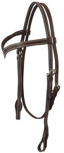 Western Silver Horse Portland Trense, unverzichtbares Zubehör für die Führung des Pferdes (braun)