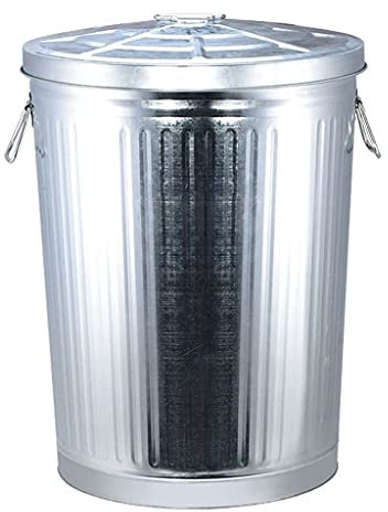 Rubbish Bin Outdoor Dustbins Bins Composter Steel Trash Can,Light Duty Trash Can With Lid,Metal Trash Can,Outdoor/Indoor Use Outdoor Trash Can Bins (75l)