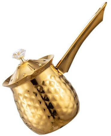 TOYZFRIENDY Caffettiera Turca Bollitore Per Caffè in Metallo Scaldalatte Per Tè Da Caffettiera Induzione Design Vintage e Bar