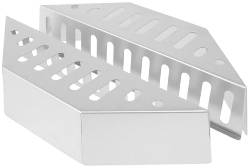 Cestino Per Carbone 2 cestini for carbone, supporto for cestello for in acciaio, for barbecue, for grigliate, 38,5 x 11 7, cm, resistente Per Carbone