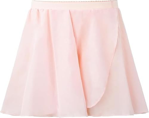 JiAmy Girls Ballet Skirt Chiffon Wrap Dancewear 120, Pink