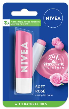 Nivea Lip Soft Rose Blister Pack