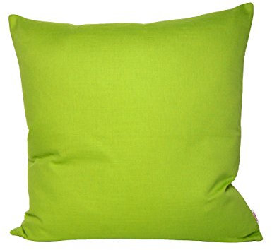 beties Farbenspiel Kissenhülle ca. 40x40 Baumwolle-Serie in Uni-Farben (apfelgrün)