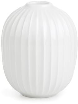 Kähler Hammershøi Candle Holder Round Diameter 8.5 cm Danish Handmade White