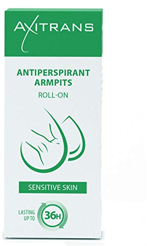 Axitrans sensitive antitranspirant Deodorant Roll-on – Wirkt bis zu 36 Stunden – Lang anhaltender Schutz bei übermäßigem Schwitzen und beseitigt Gerüche – sensibles Deoroller Herren und Damen, 20 ml