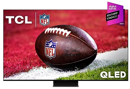 TCL 85-Inch QM8 QLED 4K Smart Mini LED TV with Google TV (85QM850G, 2023 Model) Dolby Vision, Dolby Atmos, HDR Ultra, Game Accelerator up to 240Hz, Voice Remote, Works with Alexa, Streaming Television