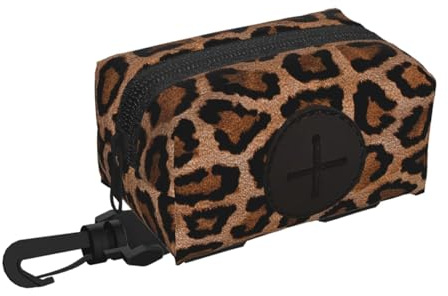Fond d'écran cool de guépard et de léopard,Support de sacs à crottes Distributeur de sacs à déjections canines Fournitures pour animaux de compagnie