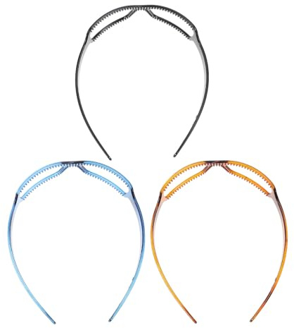 Ciieeo Bandeaux Design Lunettes Artistiques Lot de 3 en PC pour Femmes Chic et Élégant, Accessoires Cheveux pour Coiffure Quotidienne