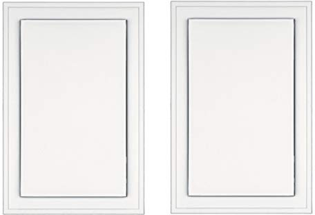 Builders Edge 130120001001 Mounting Block, White, 2 Pack