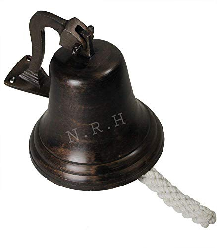 Antique Finish Nautical Ship Bell 4 Inch Mounting Bracket Home Decor Gift