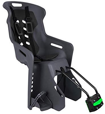 Nfun Unisex-Baby Lebhaft Rücksitz mit Rahmenbefestigung, Graphit/Anthrazit, Nur