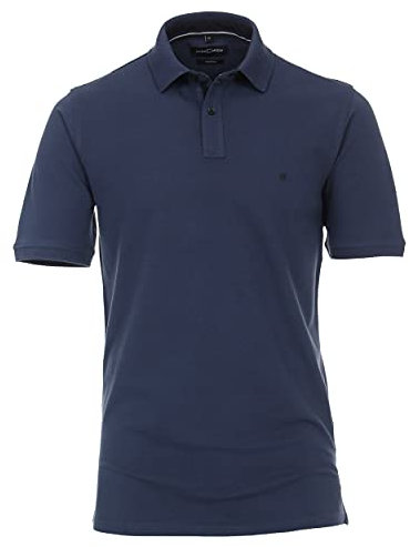 CASAMODA Poloshirt Halbarm Polokragen geknöpft Navy Größe X6L