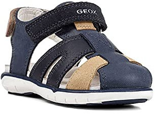 Geox Garçon B Delhi Boy Sandal, Bleu Marine, 25 EU