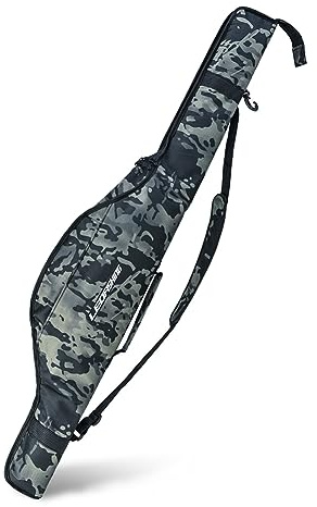 Starnearby Borsa per Canna da Pesca con Tracolla Regolabile - Custodia Portatile di Grande Capacità per Attrezzatura, Mulinello, Esche